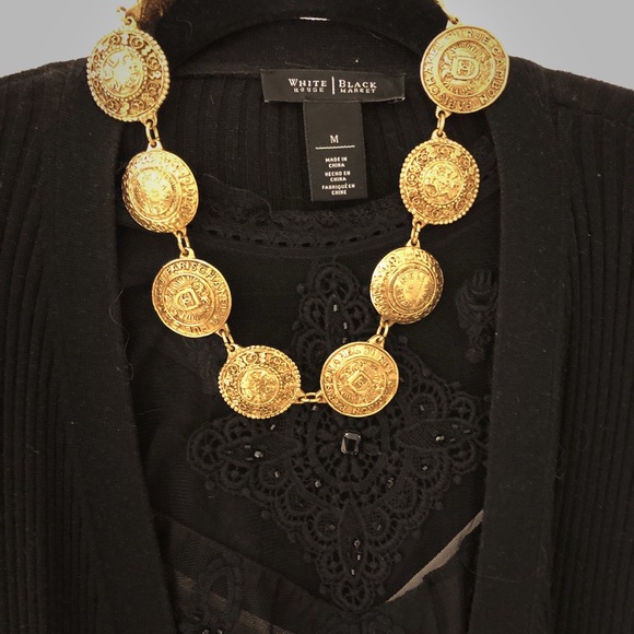 Vintage CHANEL gold statement medaillon necklace - Picture 4 of 6